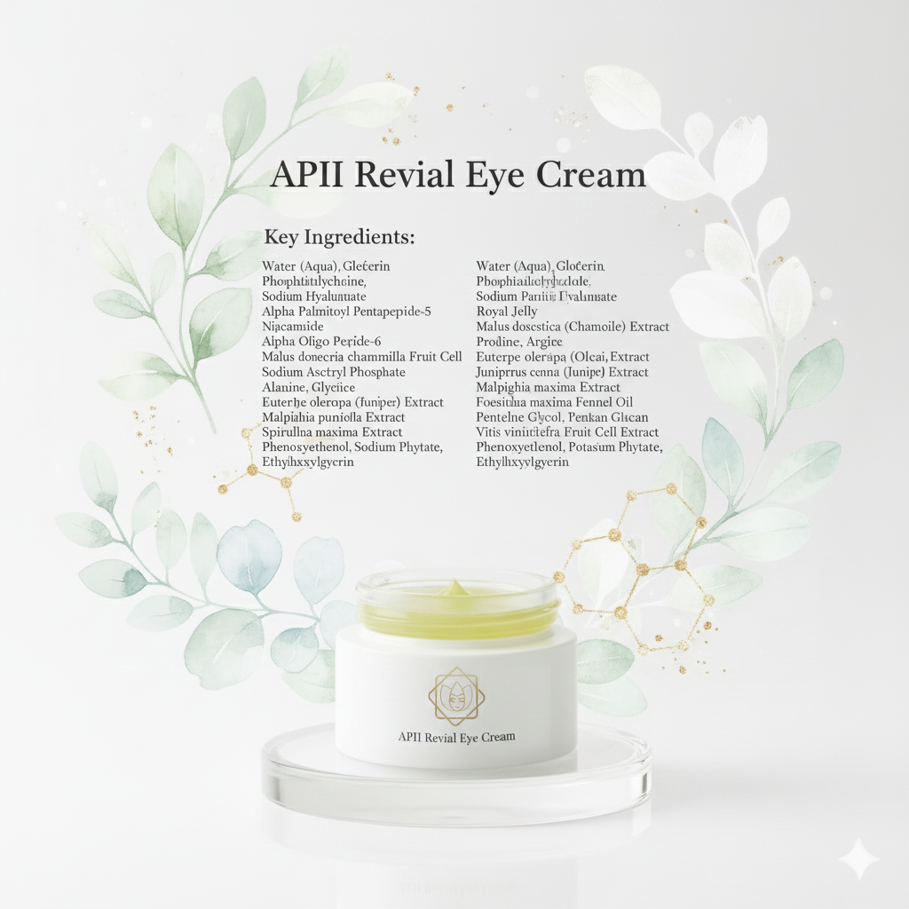 APII EYE REVIVAL Gel Cream|Renewal Peptide Eye Cream (15ml)