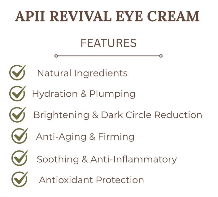 APII EYE REVIVAL Gel Cream|Renewal Peptide Eye Cream (15ml)